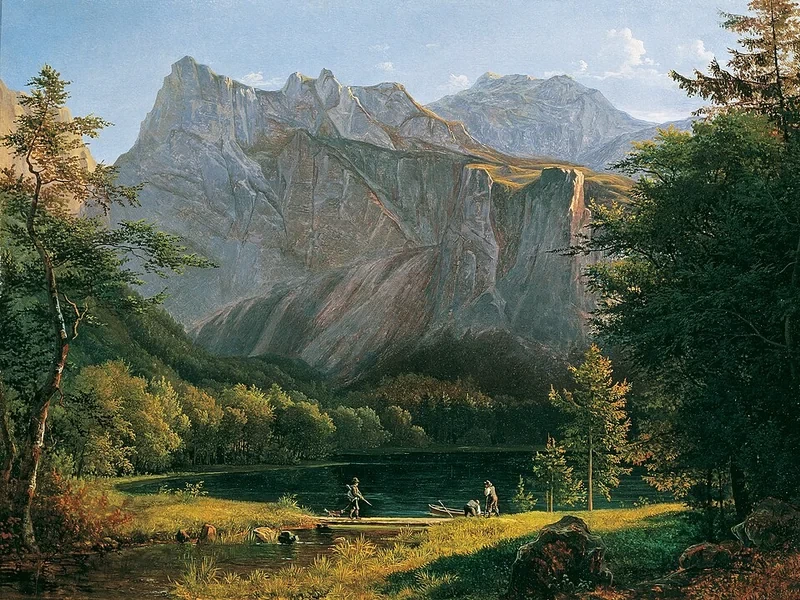 1806-Josef Feid - Lago retrogrado Langbath